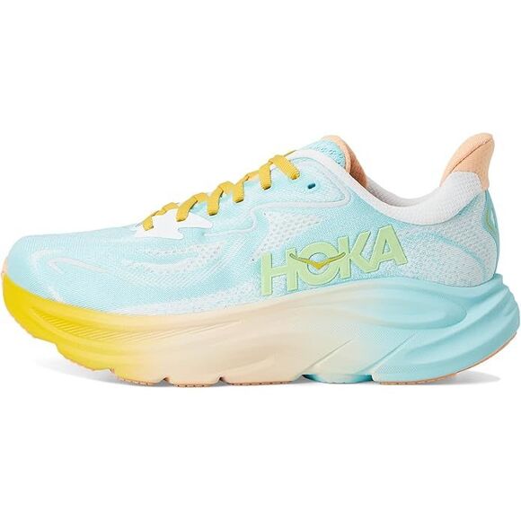 Hoka Shoes - Hoka One Womens Clifton 10 Road Running Shoes - Blue Spark/White